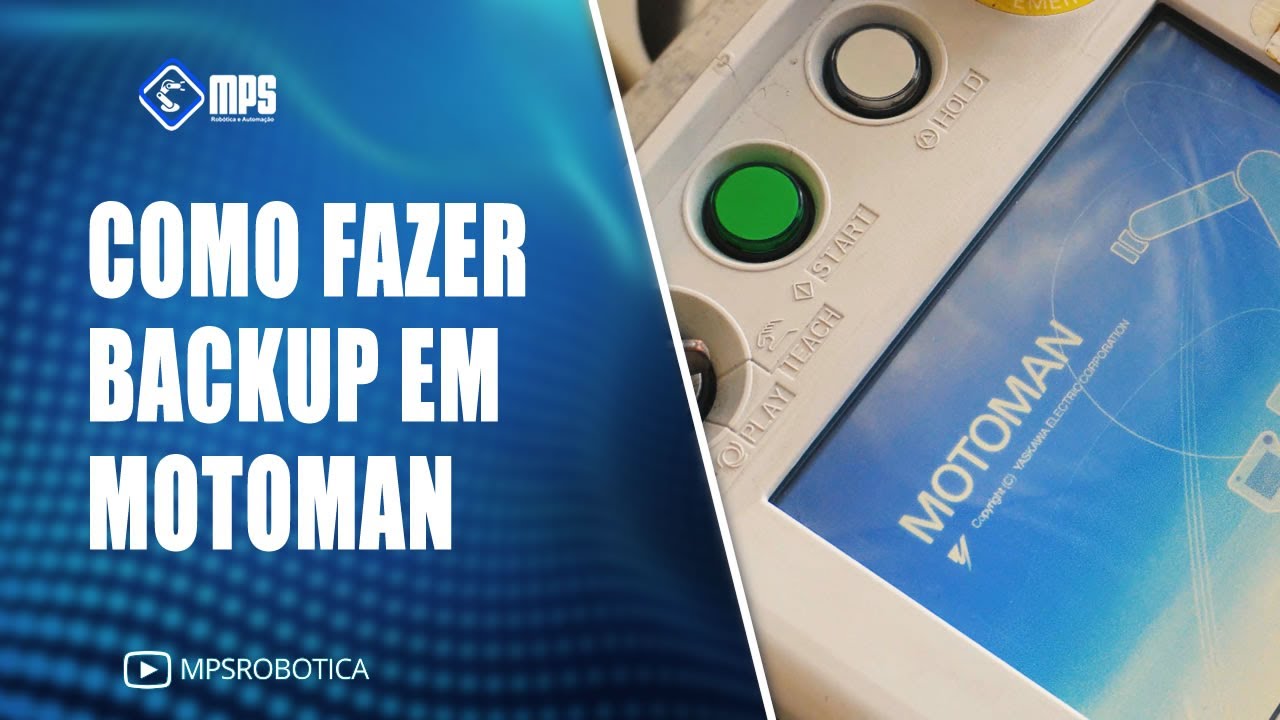 Como fazer Backup em Robô Motoman