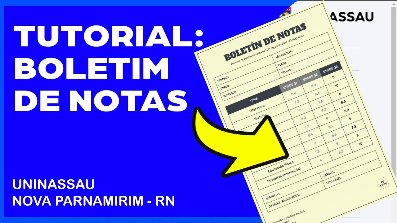 36. TUTORIAL: COMO TER ACESSO AS NOTAS PELO BOLETIM DE NOTAS - YouTube