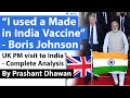 Boris Johnson proudly says he used India made Vaccine | India UK relations