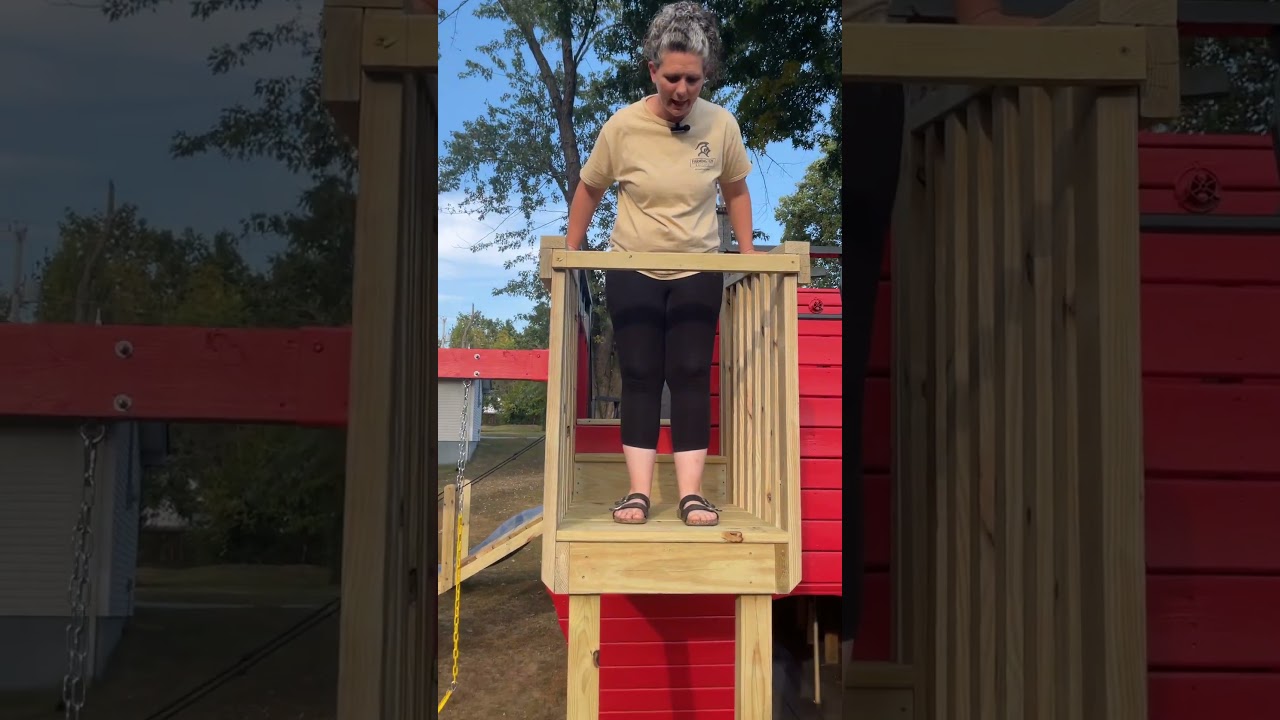 Pirate Ship playground update wife walking the plank