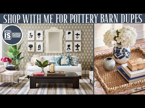 Shop with me for Pottery Barn DUPES in the at home store!