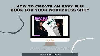How to create an easy flip book for your wordpress site | #TNcFlipbook  #WordPress |