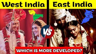 West India vs East India Comparison in Hindi | Indian states in Hindi | East VS West India
