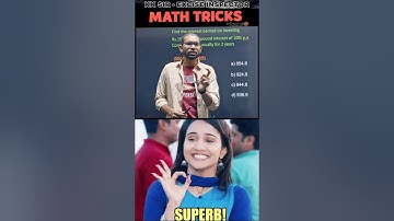 Compound Interest Trick in Seconds | SSC CGL & RRB NTPC Maths Short 🔥 #youtubeshorts #youtube