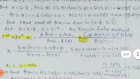 Numerical Analysis-3 for B.Sc final year 6th sem