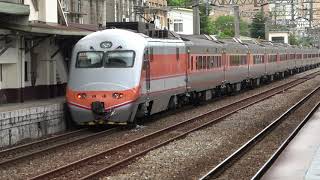 (4K) 172次 推拉式自強號E1000(E1043, E1044)停靠及離開新竹車站