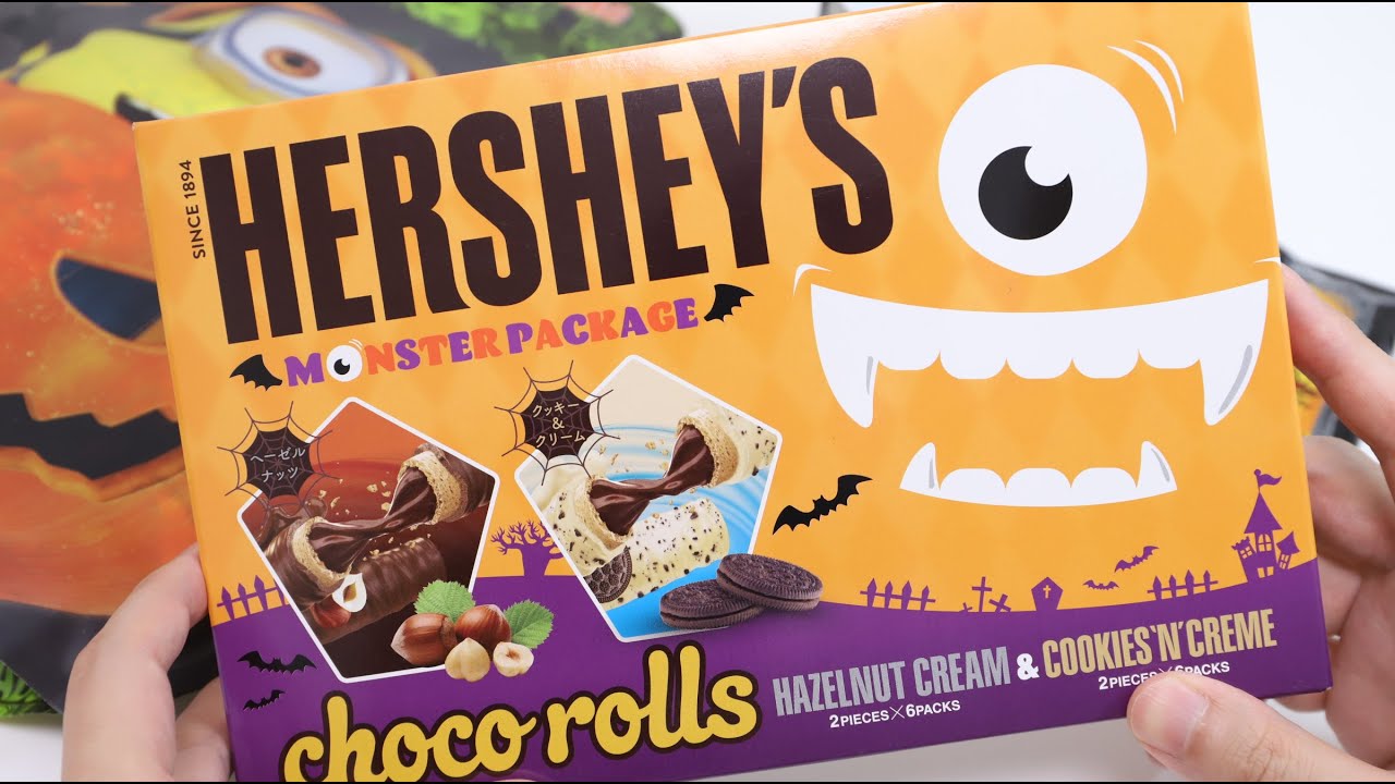 ⁣Halloween Hershey's Choco Rolls Box and Minions Candy Bag