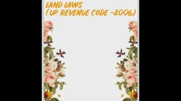 ccsu LLB question papers LAND LAWS(UP REVENUE CODE-2006)