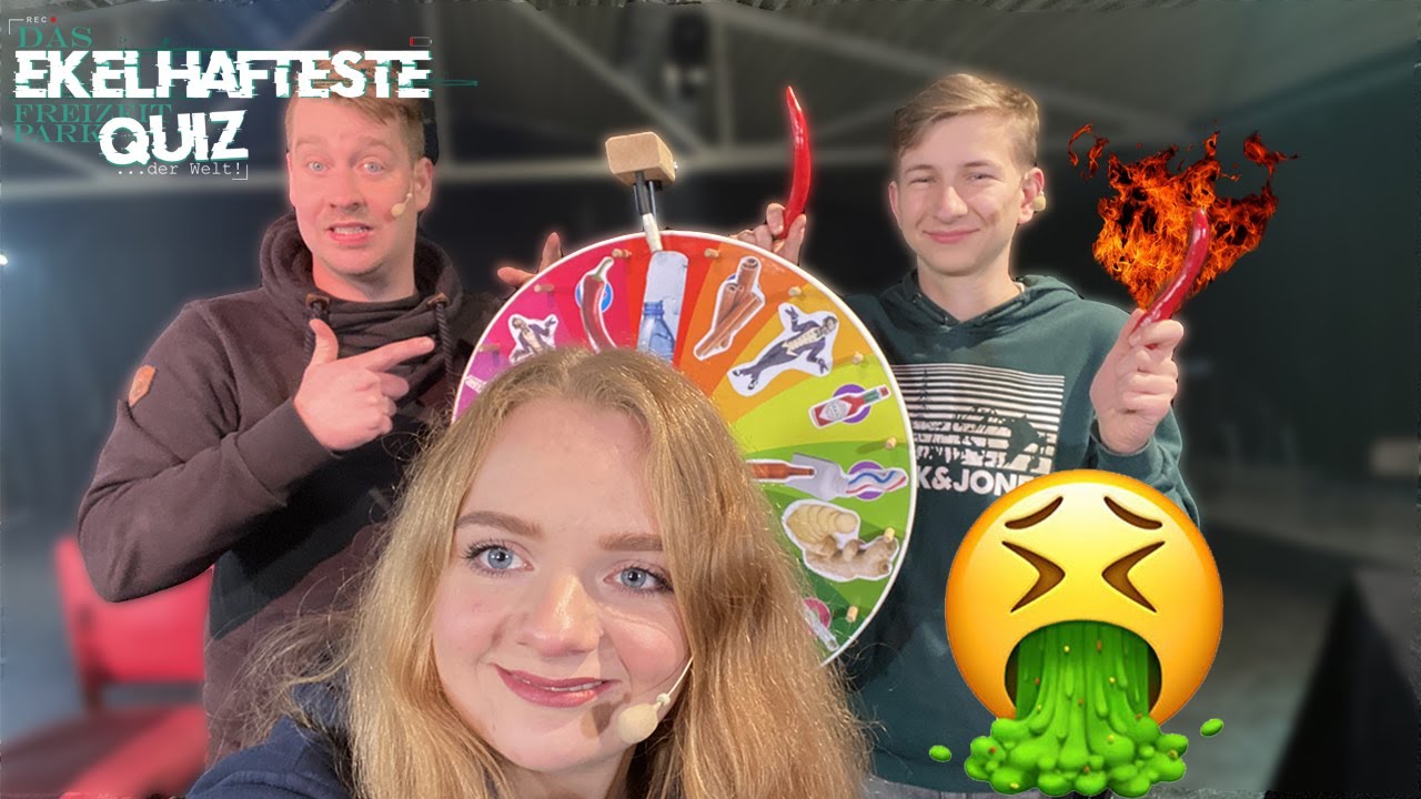 Das ekelhafteste Freizeitparkquiz der Welt! - Cedric Vlogt vs. Kevin //  Folge 1.