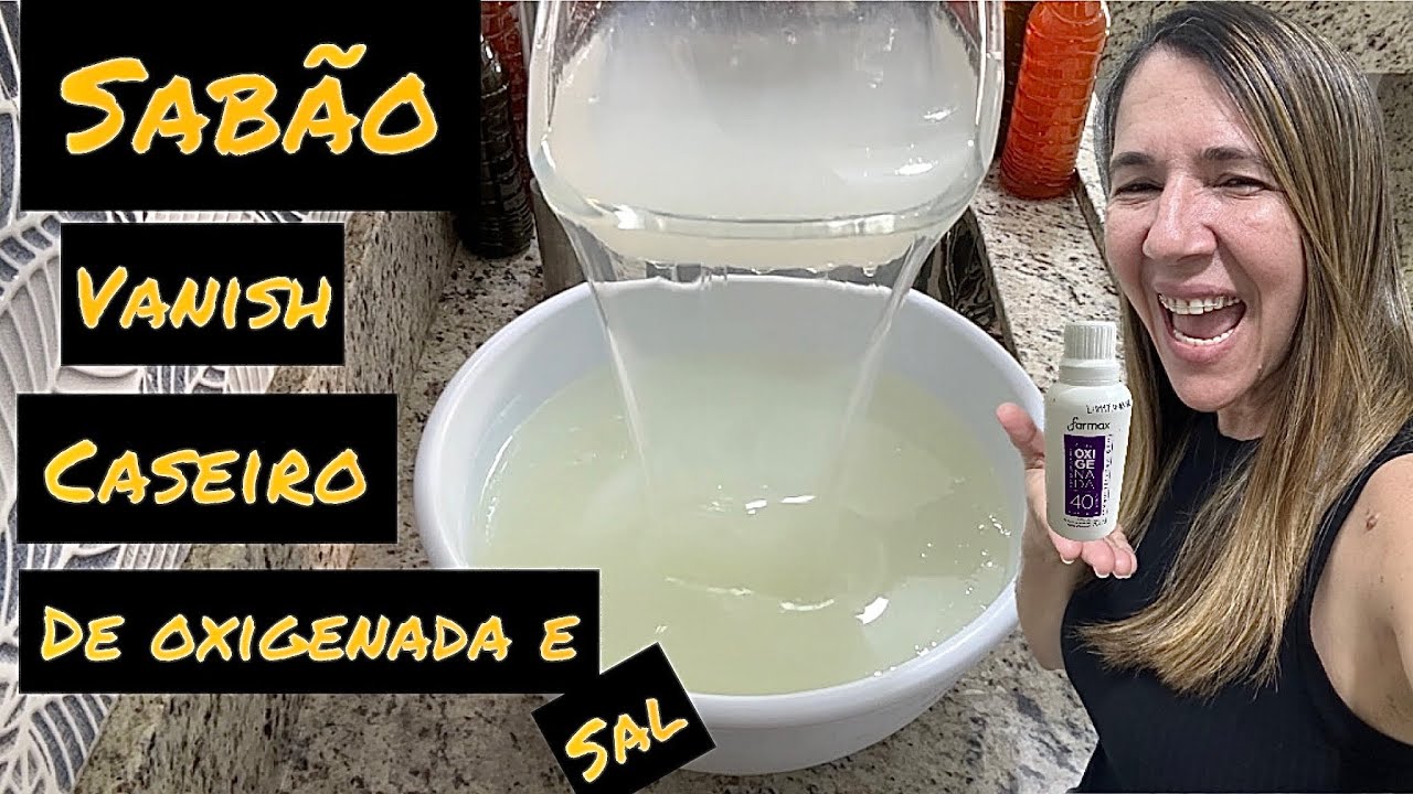🔴SABÃO VANISH CASEIRO DE OXIGENADA E SAL!!