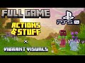Minecraft Actions &amp; Stuff x Vibrant Visuals - Full Game! (PS5 Pro 4K)