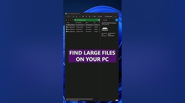 Find Large Files on your PC #shorts