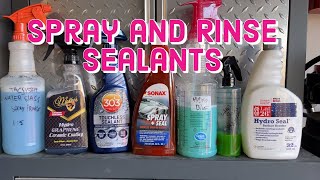 Spray And Rinse Sealants/Auto Detailing/Car protection/Fast Easy Sealants/Car Washing