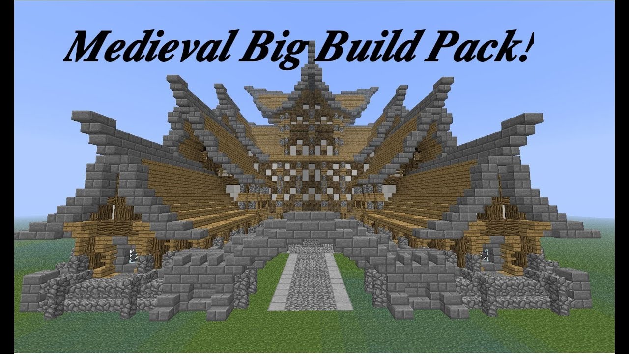 Minecraft Medieval Big Build Pack (PMC Download) - YouTube