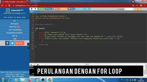 Pemrograman Bahasa C || Praktek Pemrograman Komputer by Fatia Yasmin Hendry
