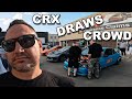 TURBO K20 AWD HONDA CRX SHUTS DOWN CAR SHOW