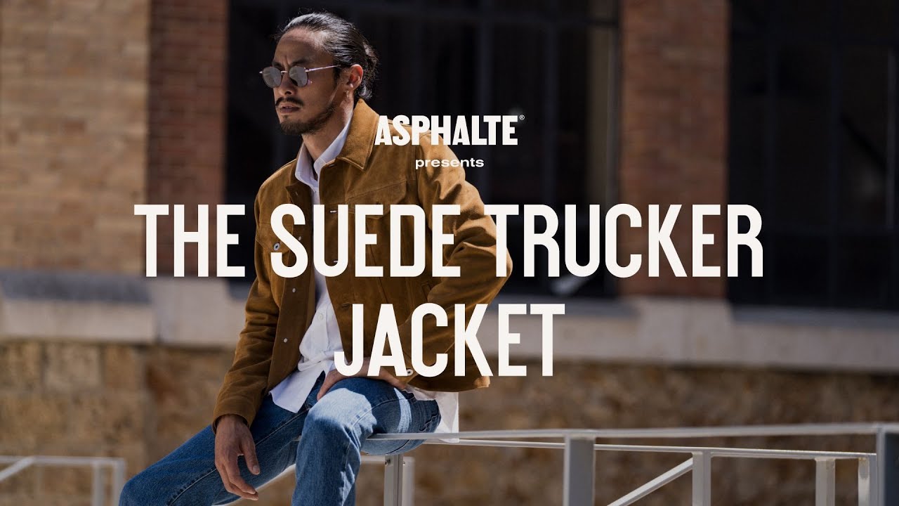 The Suede Trucker Jacket - Asphalte