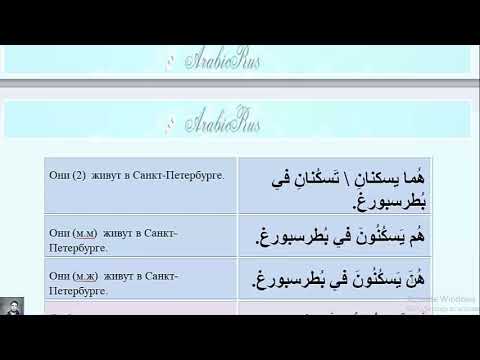 Арабский язык с носителем - 13(9) - Дополнительная ПРАКТИКА спряжения  глаголов в настоящем времени