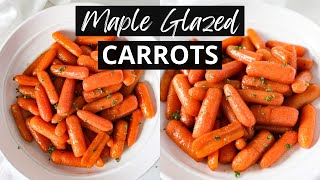The BEST Maple Glazed Carrots | 15Minute Instant Pot Carrots Recipe!