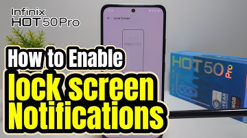 How To Show Notifications on Lock Screen In Infinix Hot 50 Pro