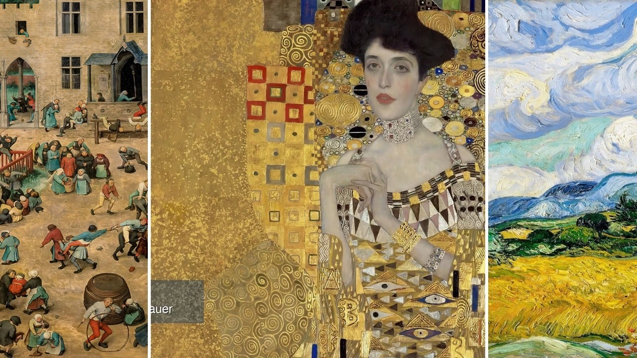 Masterpieces TV — Silent Art Gallery · August 6 Night | Portrait of Adele Bloch Bauer… & others