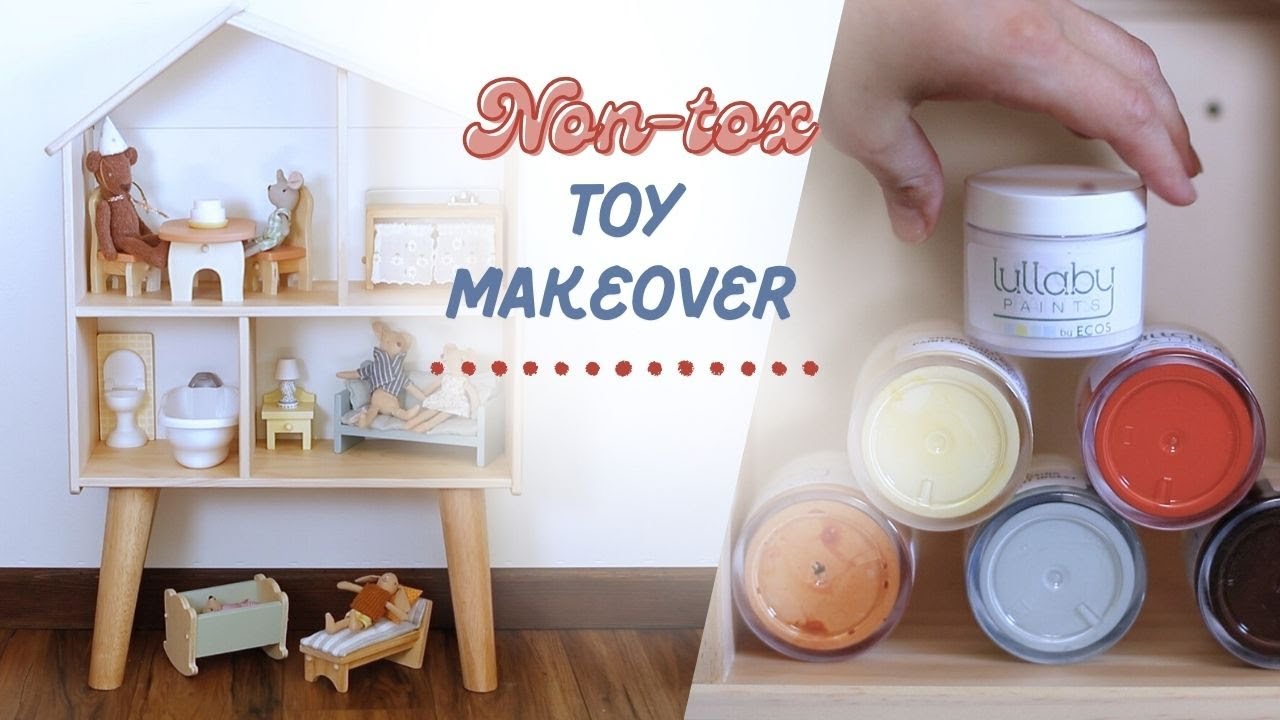 Non-Toxic Dollhouse Furniture Flip with ECOS Paint