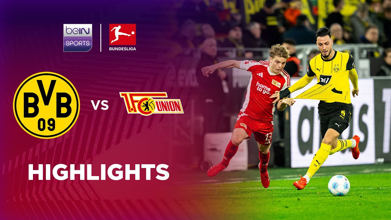 Borussia Dortmund Union Berlin Bundesliga match in the stadium