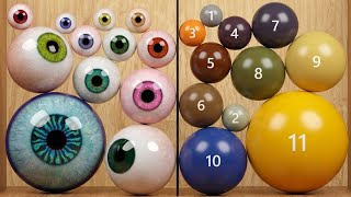Eyes Merge 2048 vs Merge Numbers Balls 1-11 | Level Up Eyes & Merge to 2048! Suika Game) ASMR screenshot 2