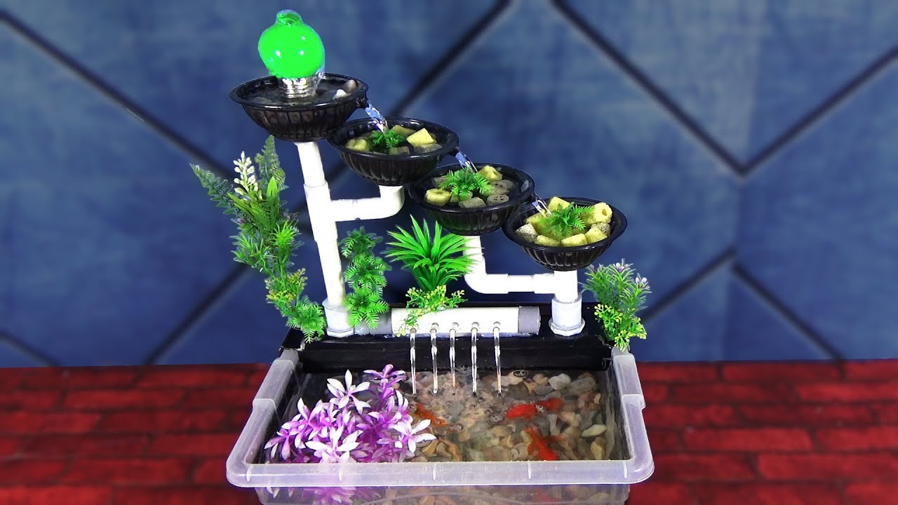 How to Make INCREDIBLE AQUARIUM FOUNTAIN Diy Filter Aquarium YouTube