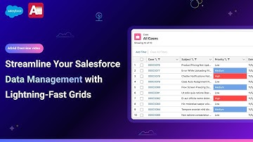 Meet AGrid: Your Fastest Way to Edit and Manage Salesforce Lists and Related List Views
