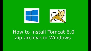 How to install Apache Tomcat 6.0.53 from zip archive on Windows 10