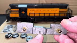 Replace Amer Flyer GP-7 Diesel Motor Chassis Feature 3745 T&P GP7 375 Motor Unit Type II 1955 Part 1