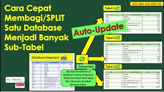 Cara Cepat Membagi Satu Database Menjadi Banyak Sheet/File/Tabel di Excel (Auto-Update) Profile