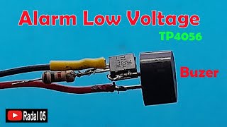 Alarm Low Voltage pada TP4056