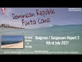Punta Cana, Dominican Rep. Seaweed / Sargassum July 2021 Beach Walk from Hard Rock to RIU Resort