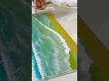 Ocean Waves in my Canvas || Beach Vibes🌊 #shortsfeed #shorts #ytshorts#acrylicpainting #art