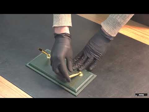 Leather Desk Organizing Set // Brown video thumbnail