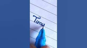 Tanishka❤️‍🔥 in cursive ✍️✍️ handwriting #shortsvideo #youtubeshorts