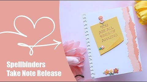 📝 NEW Spellbinders Release | Take Note Collection | Handmade Card Inspiration