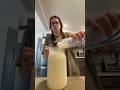 pouring my night pumps in the pitcher! 🐄🍼 #exclusivelypumping #pumpingmom #pitchermethod