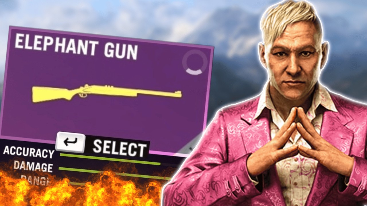 Beating Far Cry 4 With The Most Ridiculous Weapon.