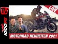 20 neue Motorräder! 1000PS Live - Motorrad Neuheiten 2021 Motorradtalkshow