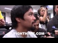 MANNY PACQUIAO TELLS STORY ABOUT HOW HE GOT INTO BOXING AND WON $2 IN FIRST FIGHT