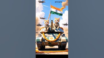 Patriotic Cat Joins the Independence Day Parade 🇮🇳🐱 #independenceday #catshorts #catvideos #15august