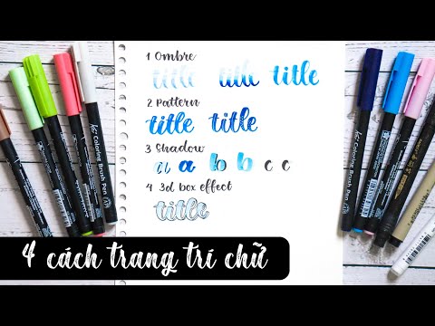 Video Tutorial | 4 cách trang trí chữ Calligraphy - Thư pháp... - youtube