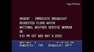 EAS PDS Tornado Warning Downtown Lockett/Vernon, Texas (Large Deadly Tornado!) NOAA Weather Radio