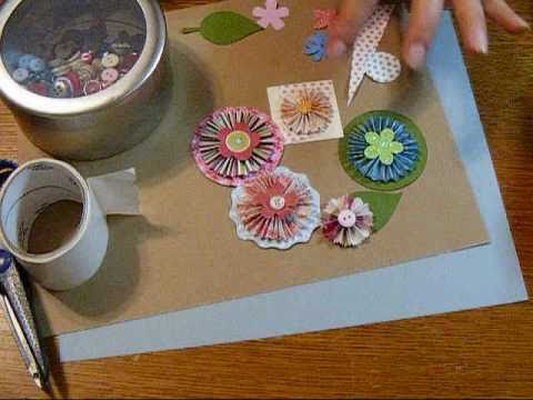 Scrapbooking en Espaol-Tutorial: Flores de Papel d...