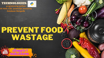 Prevent Food Wastage  | In English | Python Projects | English 2023