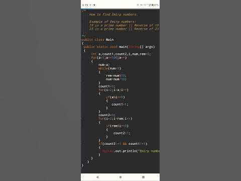 How to find Emirp number in java ??? #java #coding - YouTube