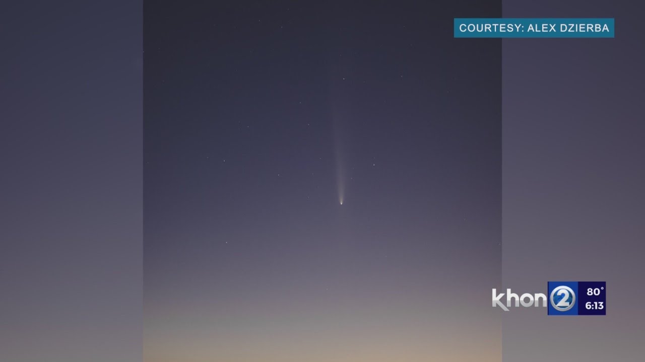 Rare comet brightens Hawaii night sky
